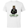 thumbnail image 1 of Marvel Loki President Loki Come On What Did You Expect? - Short Sleeve Cotton T-Shirt for Adults - Customized-White, 1 of 5