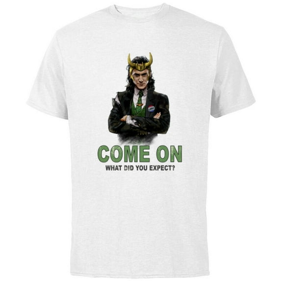 Marvel Loki President Loki Come On What Did You Expect? - Short Sleeve Cotton T-Shirt for Adults - Customized-White