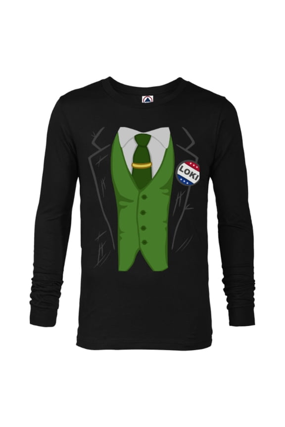 Loki President Loki Costume - Long Sleeve T-Shirt for Men – Customized-Black