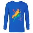 thumbnail image 1 of Marvel Loki Rainbow Pride - Long Sleeve T-Shirt for Men - Customized-Navy, 1 of 5