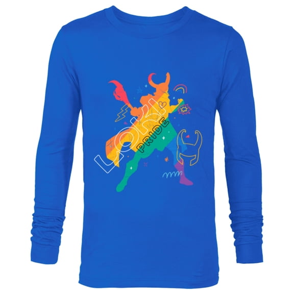 Marvel Loki Rainbow Pride - Long Sleeve T-Shirt for Men - Customized-Navy