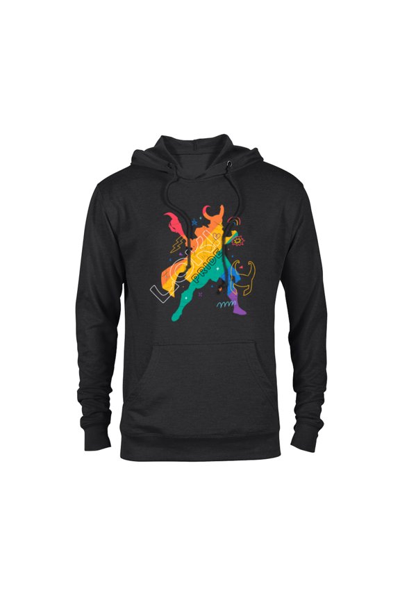 Loki Rainbow Pride - Pullover Hoodie for Adults - Customized-Black
