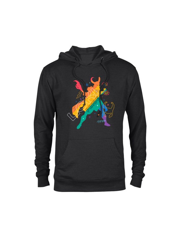Loki Rainbow Pride - Pullover Hoodie for Adults - Customized-Black