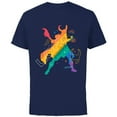 thumbnail image 1 of Marvel Loki Rainbow Pride - Short Sleeve Cotton T-Shirt for Adults - Customized-Navy, 1 of 5