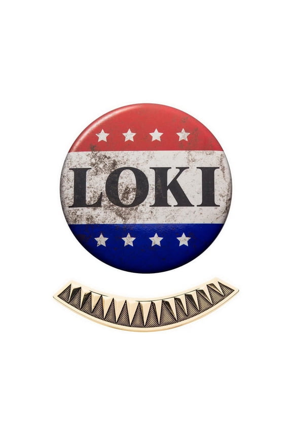 Marvel Loki Replica Campaign Pin and Tie Bar Collector Box Set