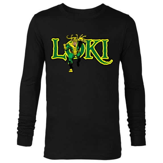 Marvel Loki Retro Comic - Long Sleeve T-Shirt for Men – Customized-Black