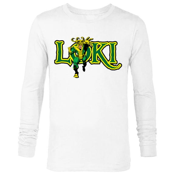 Marvel Loki Retro Comic - Long Sleeve T-Shirt for Men – Customized-White