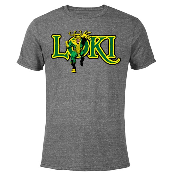Marvel Loki Retro Comic - Short Sleeve Blended T-Shirt for Adults – Customized-Dark Heather
