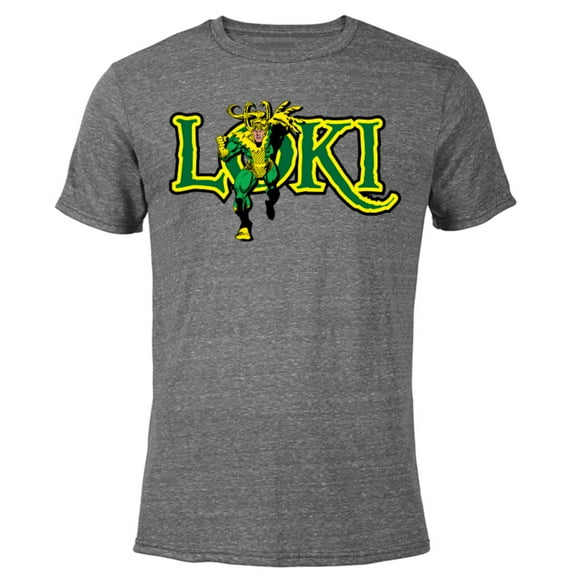 Marvel Loki Retro Comic - Short Sleeve Blended T-Shirt for Adults – Customized-Dark Heather