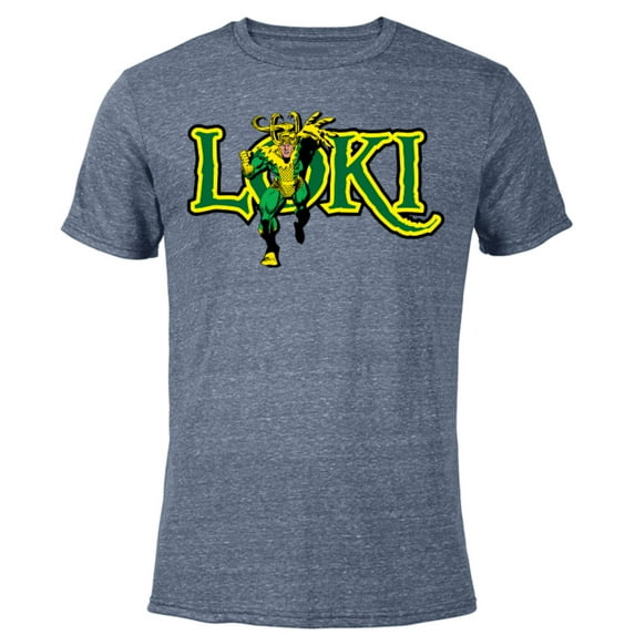 Marvel Loki Retro Comic - Short Sleeve Blended T-Shirt for Adults – Customized-Navy Heather