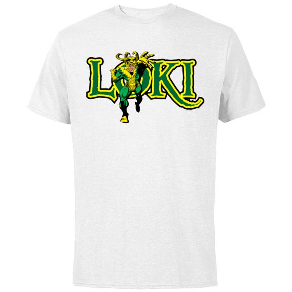 Marvel Loki Retro Comic - Short Sleeve Cotton T-Shirt for Adults - Customized-White