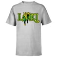 thumbnail image 1 of Marvel Loki Retro Comic - Short Sleeve T-Shirt for Kids – Customized-Athletic Heather, 1 of 5