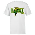thumbnail image 1 of Marvel Loki Retro Comic - Short Sleeve T-Shirt for Kids – Customized-White, 1 of 5