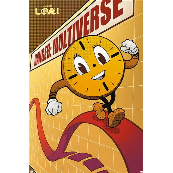 Marvel Loki: Season 2 - Miss Minutes Danger: Multiverse Wall Poster, 22.375" x 34"