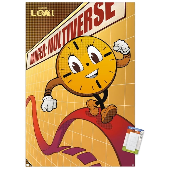Marvel Loki: Season 2 - Miss Minutes Danger: Multiverse Wall Poster, 22.375" x 34"