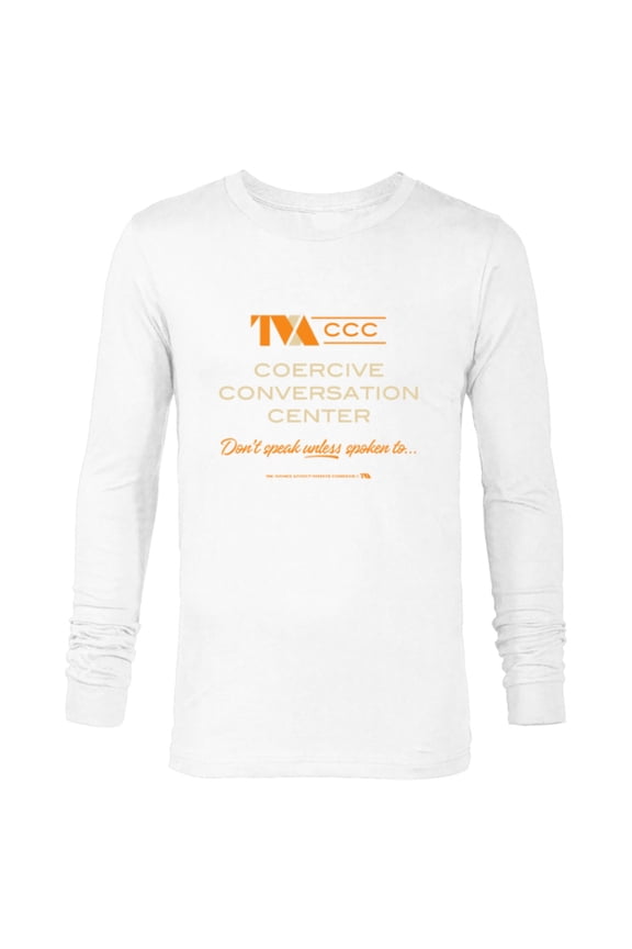 Loki Season 2 TVA Coercive Conversation Center Logo - Long Sleeve T-Shirt for Men - Customized-White