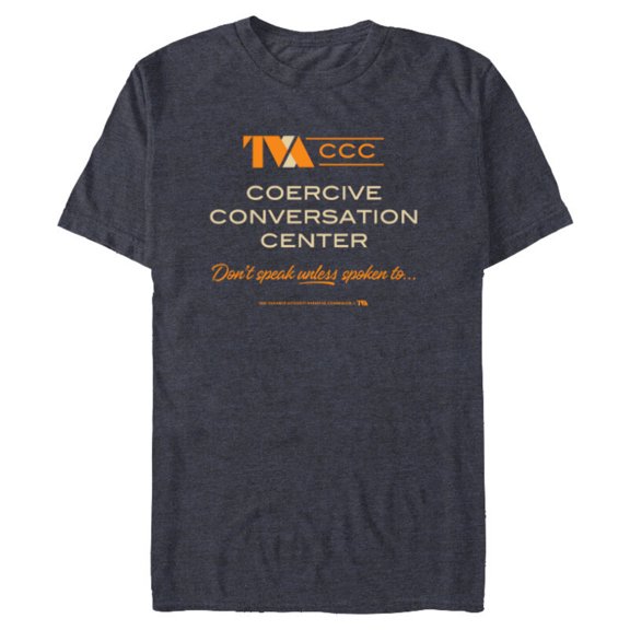 Marvel Loki Season 2 TVA Coercive Conversation Center Logo - Short Sleeve Blended T-Shirt for Adults - Customized-Navy Heather