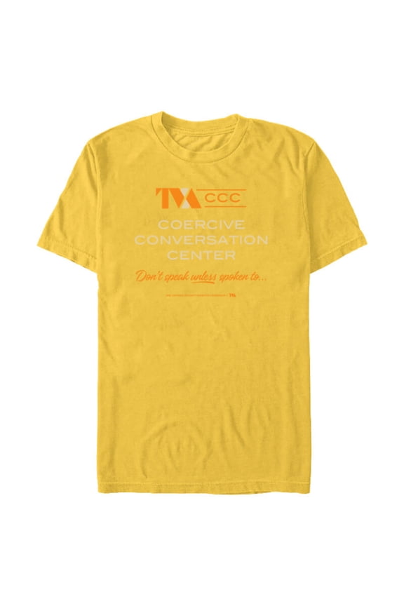 Loki Season 2 TVA Coercive Conversation Center Logo - Short Sleeve Blended T-Shirt for Adults - Customized-Yellow