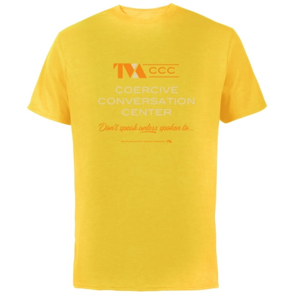Marvel Loki Season 2 TVA Coercive Conversation Center Logo - Short Sleeve Cotton T-Shirt for Adults - Customized-Yellow