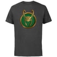 thumbnail image 1 of Marvel Loki Series Icon - Short Sleeve Cotton T-Shirt for Adults - Customized-Charcoal, 1 of 5