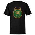 thumbnail image 1 of Marvel Loki Series Icon - Short Sleeve T-Shirt for Kids - Customized-Black, 1 of 5