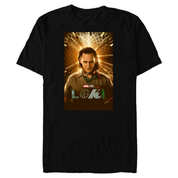 Marvel Loki Series Poster - Short Sleeve Blended T-Shirt for Adults - Customized-Black