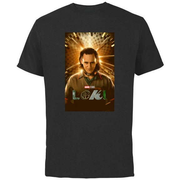 Marvel Loki Series Poster - Short Sleeve Cotton T-Shirt for Adults - Customized-Black
