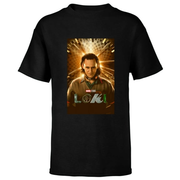 Marvel Loki Series Poster - Short Sleeve T-Shirt for Kids - Customized-Black