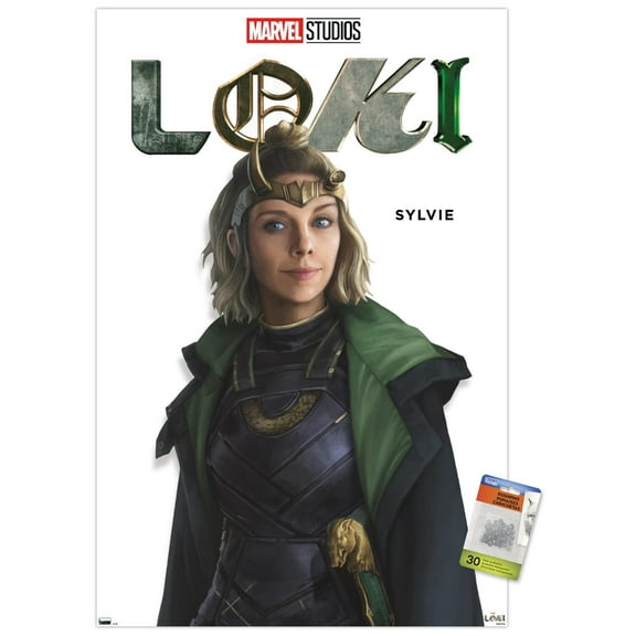 Marvel Loki - Sylvie Feature Series Wall Poster with Pushpins, 22.375" x 34"