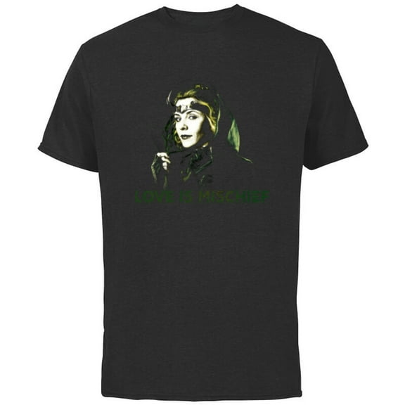 Marvel Loki Sylvie Love is Mischief - Short Sleeve Cotton T-Shirt for Adults - Customized-Black