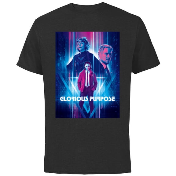 Marvel Loki Sylvie Mobius Glorious Purpose - Short Sleeve Cotton T-Shirt for Adults - Customized-Black