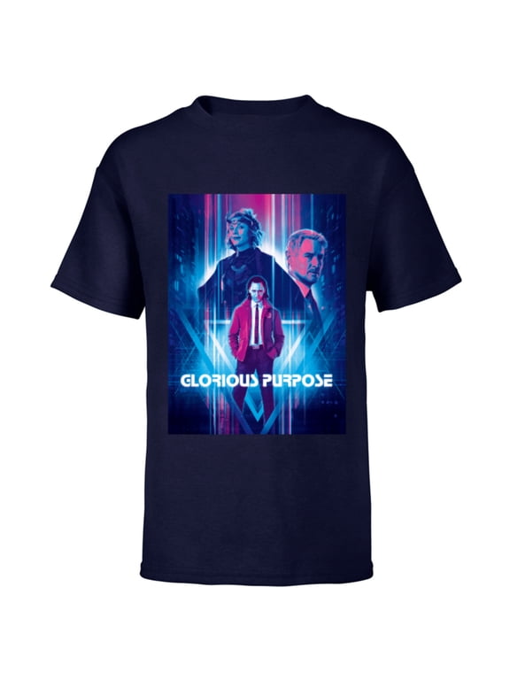 Loki Sylvie Mobius Glorious Purpose - Short Sleeve T-Shirt for Kids - Customized-Navy