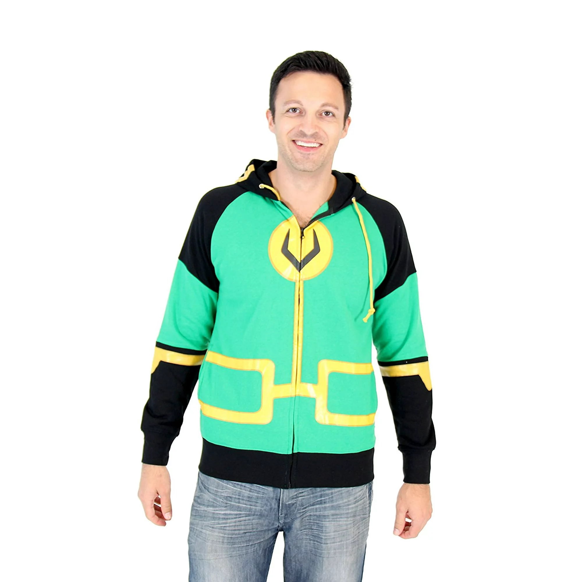 Marvel Loki Symbol Men's Full Zip Up Hoodie Sweatshirt (XL) - Walmart.com
