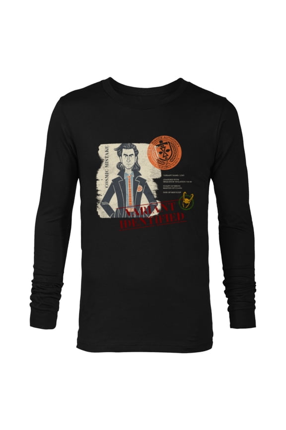 Loki TVA File Variant Identified - Long Sleeve T-Shirt for Men - Customized-Black