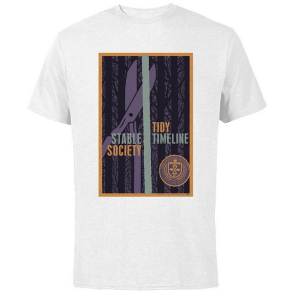 Marvel Loki TVA Stable Society Tidy Timeline - Short Sleeve Cotton T-Shirt for Adults - Customized-White