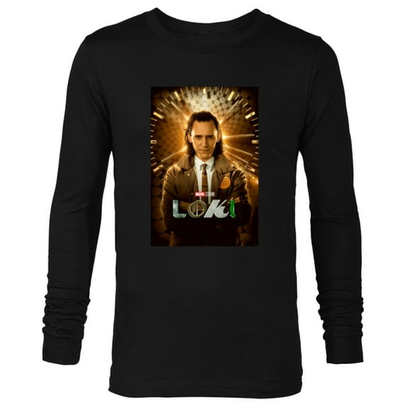 Marvel Loki TVA Variant Disney+ Series Poster - Long Sleeve T-Shirt for Men - Customized-Black