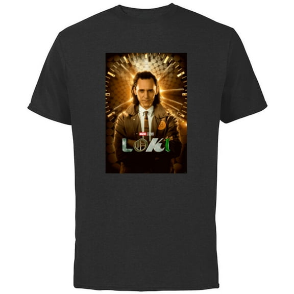 Marvel Loki TVA Variant Disney+ Series Poster - Short Sleeve Cotton T-Shirt for Adults - Customized-Black