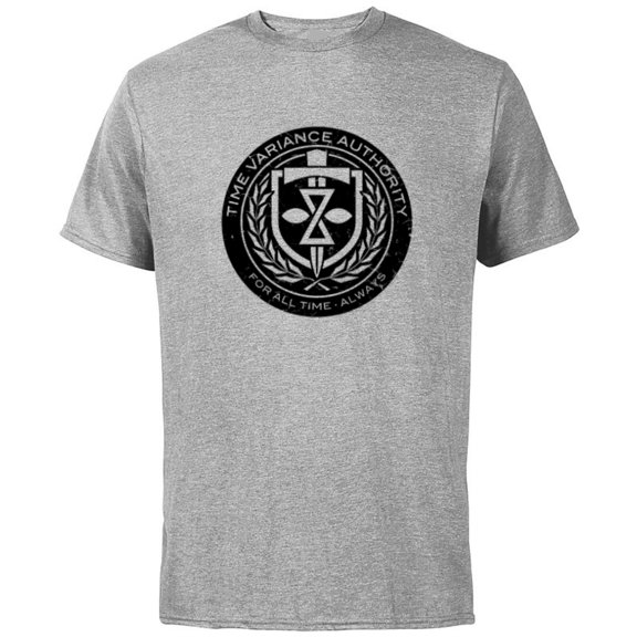 Marvel Loki Time Variance Authority Badge - Short Sleeve Cotton T-Shirt for Adults - Customized-Athletic Heather