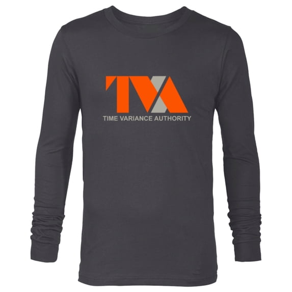 Marvel Loki Time Variance Authority TVA Logo - Long Sleeve T-Shirt for Men - Customized-Charcoal Heather