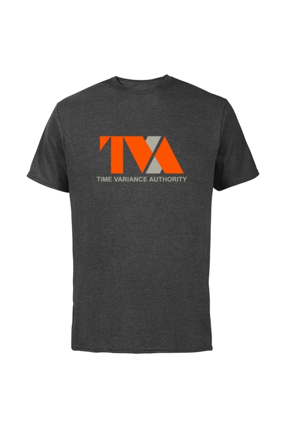 Loki Time Variance Authority TVA Logo - Short Sleeve Cotton T-Shirt for Adults - Customized-Charcoal