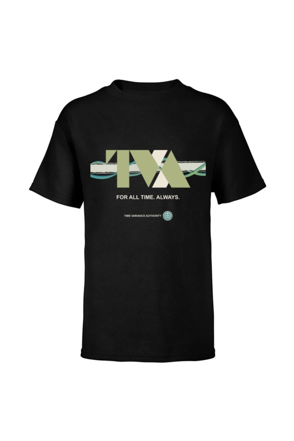 Loki Time Variance Authority TVA Timeline - Short Sleeve T-Shirt for Kids - Customized-Black