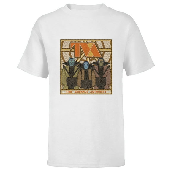 Marvel Loki Time Variance Authority Time-Keepers Mosaic - Short Sleeve T-Shirt for Kids - Customized-White