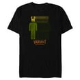 thumbnail image 1 of Marvel Loki Time Variance Authority Variant Retro - Short Sleeve Blended T-Shirt for Adults - Customized-Black, 1 of 5