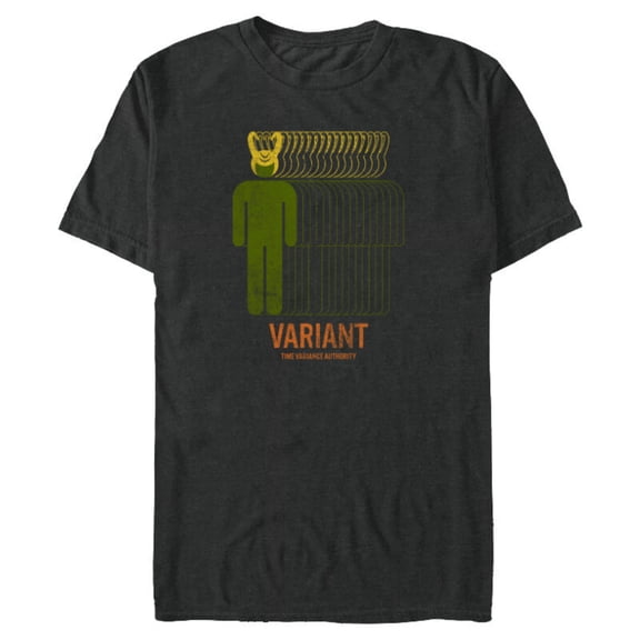 Marvel Loki Time Variance Authority Variant Retro - Short Sleeve Blended T-Shirt for Adults - Customized-Dark Heather