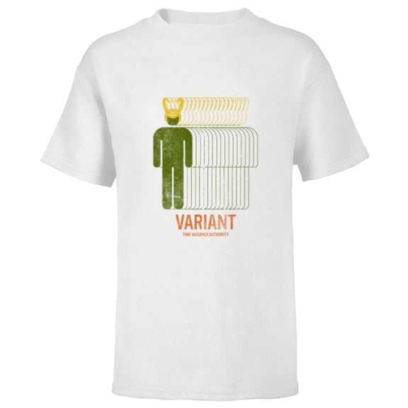 Marvel Loki Time Variance Authority Variant Retro - Short Sleeve T-Shirt for Kids - Customized-White