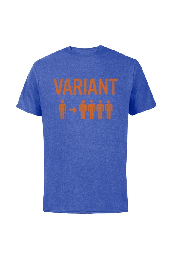 Loki Variant Sign - Short Sleeve Cotton T-Shirt for Adults - Customized-Royal Heather