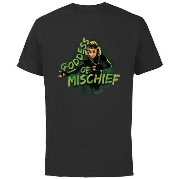 Marvel Loki Variant Sylvie Goddess of Mischief - Short Sleeve Cotton T-Shirt for Adults - Customized-Black