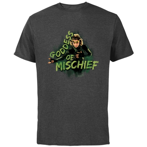 Marvel Loki Variant Sylvie Goddess of Mischief - Short Sleeve Cotton T-Shirt for Adults - Customized-Charcoal