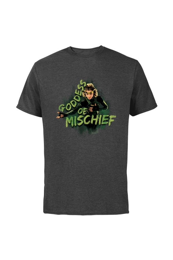 Loki Variant Sylvie Goddess of Mischief - Short Sleeve Cotton T-Shirt for Adults - Customized-Charcoal
