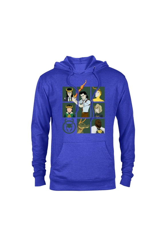 Loki Variants Alligator Loki Sylvie Character Grid - Pullover Hoodie for Adults – Customized-Royal Heather
